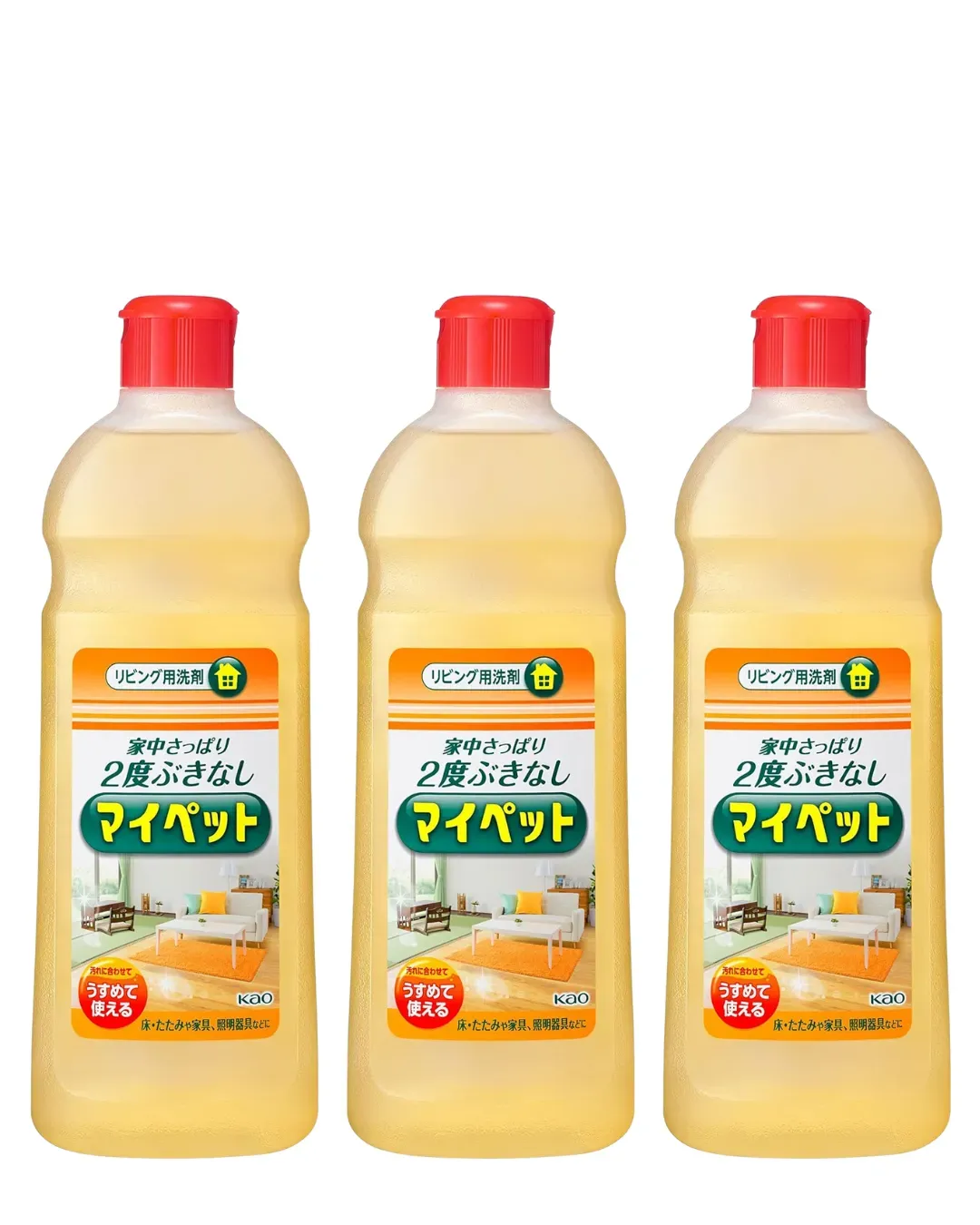 Kao Multi-Surface Household Cleaner, 500 ml x 3